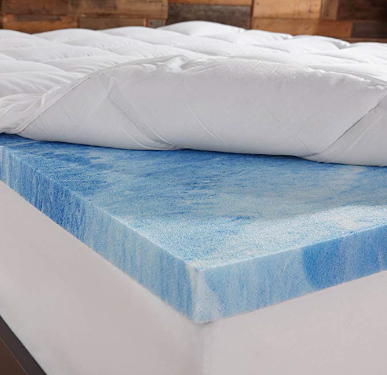 Gel Swirl Memory Foam Topper